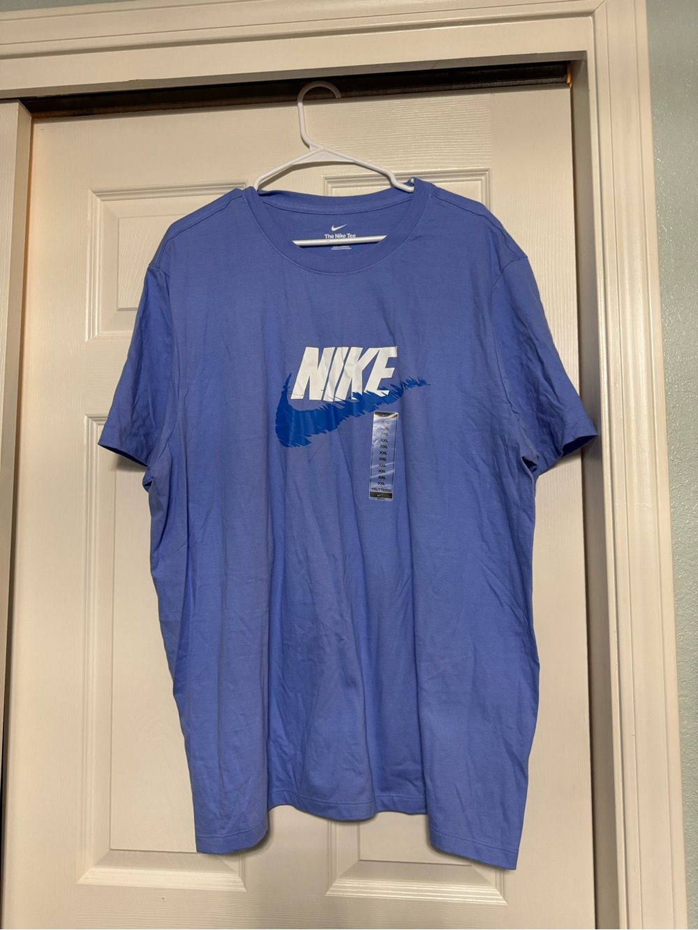 Nike Purple-Blue Graphic Logo Short Sleeve Tee